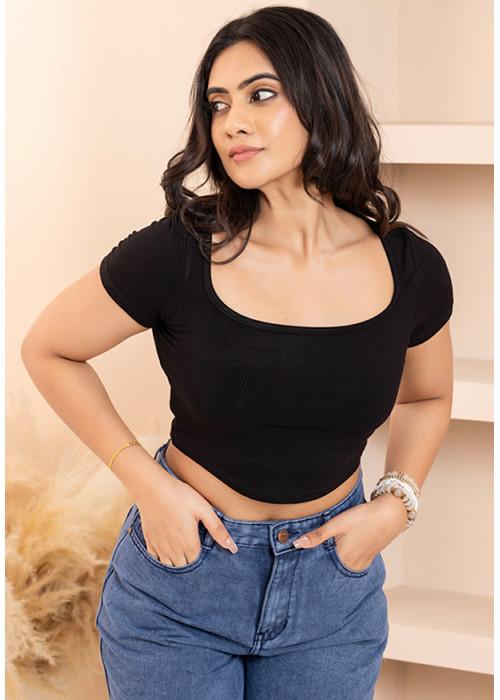 KEA BLACK CROP TOP
